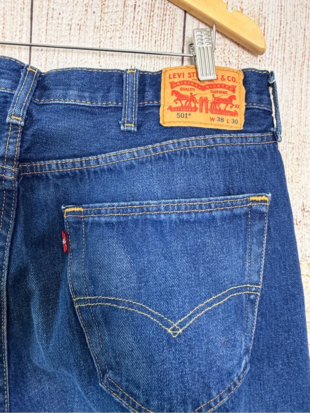 Levis Mens 501 Jeans size W38 L30